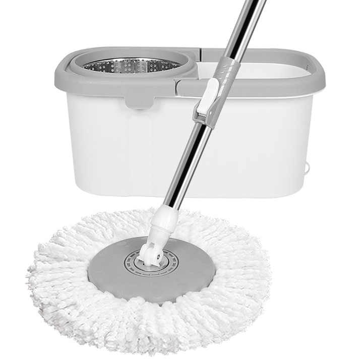 Microfiber Spin Mop and Bucket Set for Indoor Cleaning